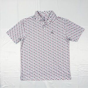 Rhoback Boston Duck Boats Print Polo (lightly worn)